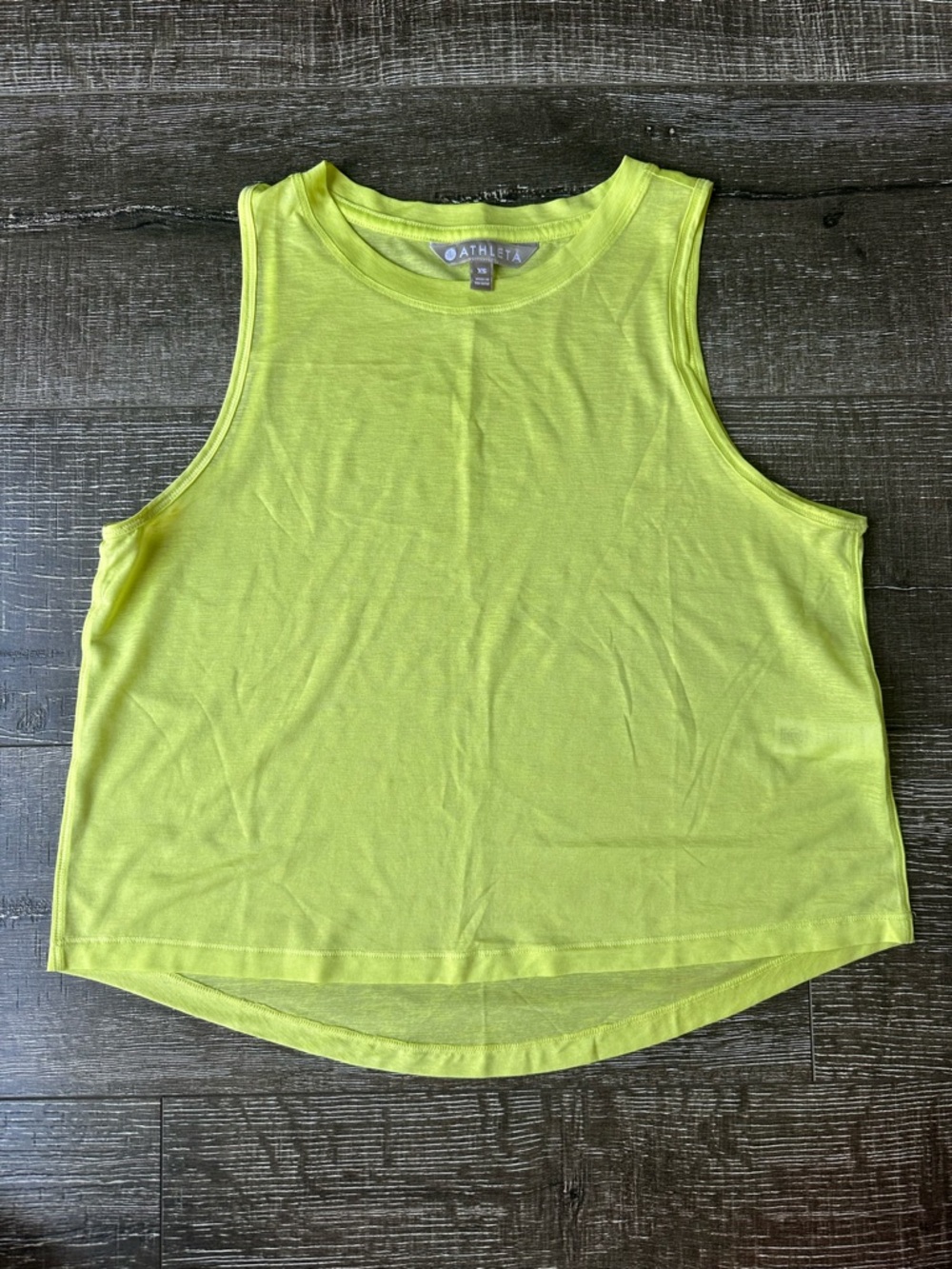 Athleta Women’s Ultimate Train Tank Top Lime Green XS